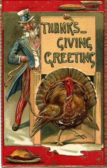 Uncle Sam and turkey